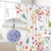 12-Pack Decorative Shower Curtain Hooks, Stainless Steel Rings, Butterfly Purple view 4