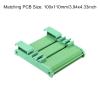 sourcing map DIN Rail-Mount PCB Holder, 100 x 110 mm, Green view 2