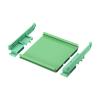 sourcing map DIN Rail-Mount PCB Holder, 100 x 110 mm, Green view 4