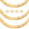 PH PandaHall 300 Gold Rondelle Spacer Beads, 6mm Brass Heishi Disc Beads view 1