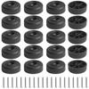 LYCXAMES Furniture Feet, 20-Pack, Round Black Legs, 45 x 20 mm view 1