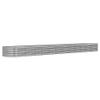 vidaXL Raised Garden Bed, Weather-Resistant Galvanized Steel, Silver view 1