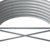 vidaXL Raised Garden Bed, Weather-Resistant Galvanized Steel, Silver view 4