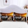 African Animals 3-Piece Bedding Set, 200 x 200 cm, 3D Sunset Print, 100% Microfiber view 4