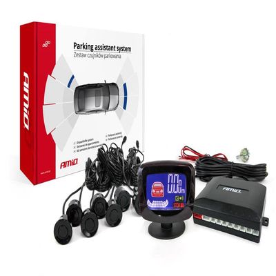 Amio LED-GRAF 8-Sensor Black Parking Sensors