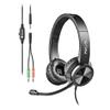 NGS MSX11 PRO On-Ear Headphones with Adjustable Microphone, 3.5 mm Jack, Adapter and Volume Control view 1