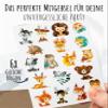 lila liebt dich Tattoos for Kids, Forest Animals - Ages 3+ (6 Identical Sheets) view 2