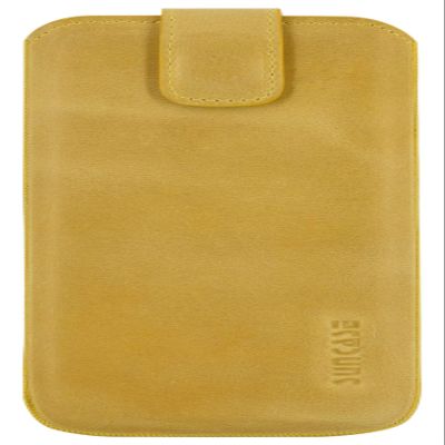 Suncase Genuine Leather Slim Edition Pouch for SPC Zeus 4G, Antique Mustard Yellow
