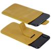 Suncase Genuine Leather Slim Edition Pouch for SPC Zeus 4G, Antique Mustard Yellow view 4