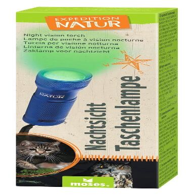 moses. Expedition Natur Night-Vision Flashlight, Green Light, 12 LEDs, Dark Blue