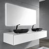 Bernstein Arctic Vanity Unit for Countertop Sink, 180 cm Wide, Push-to-Open Drawers, Pre-Assembled view 1