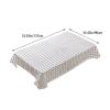 Wzxhew Red and White Checkered Plastic Tablecloth, Disposable Rectangular Gingham Cover, 60 x 102 cm view 3