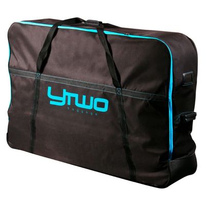 Ytwo Easy Travel 3 Bicycle Travel Bag with Wheels, 600D Polyester, 8 mm EPE Padding, Water-, Shock-, and Abrasion-Resistant