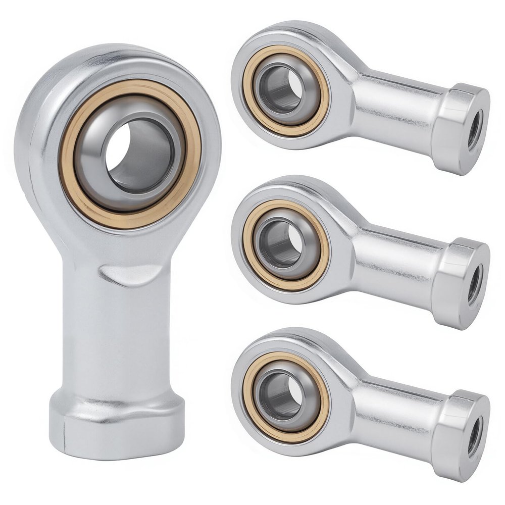 4-Pack M8 Female-Thread Self-Lubricating Rod End Bearings