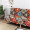 Surwin Armless Sofa Bed Cover, Stretch Slipcover, Patchwork, 2-Seater view 1