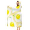 Hoodie Blanket Wearable Throw, Hooded Egg Blanket for Kids, Teens, Men & Women (39.0 x 51.0 in) view 3