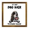 Virelade Hound Dog Wood Sign, “It’s Not Dog Hair” Framed Wall Decor, 30.5 x 30.5 cm view 1