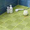 Interlocking DIY Shower Mat with Drainage Holes view 1