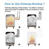 Dryer Vent Cleaning Kit with 9/15/18 Flexible Rods and Brush Head view 3