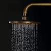 DASHADAO Vintage Antique Brass Shower System Set with 8-Inch Rain Showerhead and Hand Shower view 3