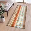 QQrunner Orange Geometric Boho Kitchen Runner Rug, Non-Slip, Custom Sizes view 2