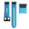 GANYUU 26/22 mm Silicone Quick-Release Band for Garmin Fenix 7/7X/6X/5X/3/3HR, Sky Blue, Fenix 7X view 1