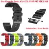GANYUU 26/22 mm Silicone Quick-Release Band for Garmin Fenix 7/7X/6X/5X/3/3HR, Sky Blue, Fenix 7X view 2