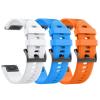 GANYUU 26/22 mm Silicone Quick-Release Band for Garmin Fenix 7/7X/6X/5X/3/3HR, Sky Blue, Fenix 7X view 3