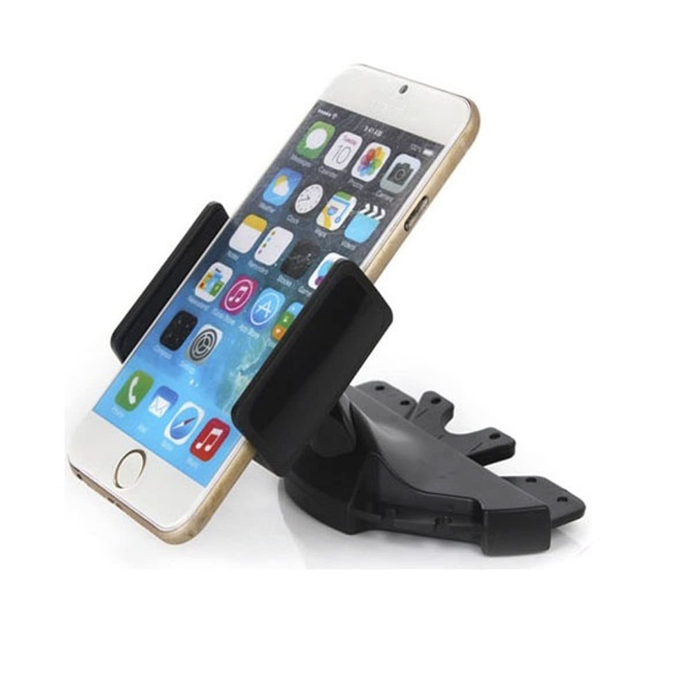 K-S-Trade CD Slot Car Phone Mount for HiSense E18 Pro, 360° Rotatable, Black
