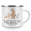 Mr. & Mrs. Panda Educator Heart Camping Enamel Mug view 3