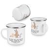 Mr. & Mrs. Panda Educator Heart Camping Enamel Mug view 4