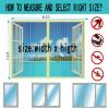 Magnetic Window Insect Screen, Self-Closing Fly Screen, 130 × 135 cm (51.5 × 53 in) view 2
