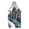 Surwin Microfiber Changing Robe Poncho Towel with Hood, Quick-Dry, 80 x 145 cm, Water Flow 7 view 1