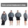 Surwin Microfiber Changing Robe Poncho Towel with Hood, Quick-Dry, 80 x 145 cm, Water Flow 7 view 2