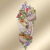 DSD Design-Studio Drechsler Autumn Basket Window Decoration with Sunflower, Plauen Lace, 37 x 15 cm view 2