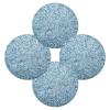 Round Table Placemat, Set of 1, Polyester, Heat-Resistant, Non-Slip, Washable, Blue Glass Texture view 1