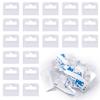 200 Clear Adhesive Hang Tabs with Slotted Holes, 4 x 3.6 cm view 1