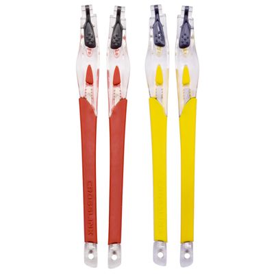IMYTPFT Red/Yellow Rubber Compatible/Replacement Clear Frame Arms for Oakleys Crosslink Sweep/Switch Eyeglass Frames