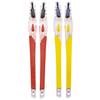 IMYTPFT Red/Yellow Rubber Compatible/Replacement Clear Frame Arms for Oakleys Crosslink Sweep/Switch Eyeglass Frames view 1