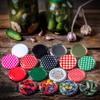KADAX 50-Pack TO66 Screw-Top Lids, 66 mm, Pink Polka Dot view 4