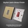 BG Electrical Evolve Cooker Control Socket, 13 A, Satin Brass view 2