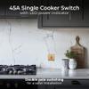 BG Electrical Evolve Cooker Control Socket, 13 A, Satin Brass view 4