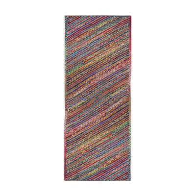 CASAVANI Handwoven Braided-Style Jute Runner Rug, 150 x 300 cm (5 x 10 ft)