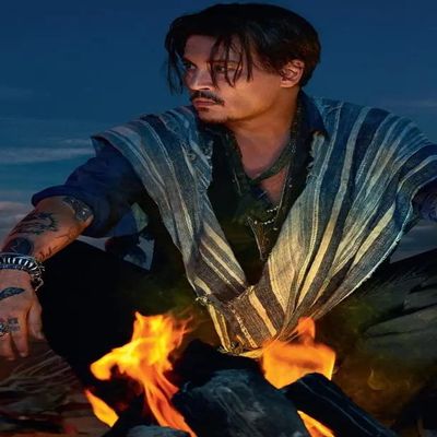 LJGFW 5D Diamond Painting Kit for Adults, Johnny Depp, DIY Dot Mosaic Wall Decor, 30 x 40 cm