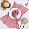 30 Cheesecloth Napkins, 20 x 20 in, Crinkled Rustic Boho Cloth Napkins view 1