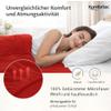 Komfortec Microfiber Fitted Sheet 200 x 200 cm, Red, for Mattresses up to 30 cm, OEKO-TEX, Easy-Care view 3