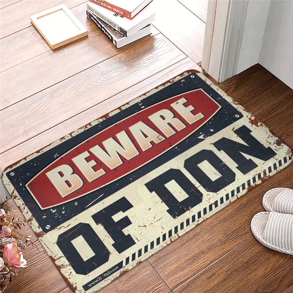 Man Cave Essentials “Beware of Don” Doormat for Men (50 x 80 cm)