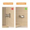 Chibery 90-Degree Soft-Close Spring Hinges, Frameless Concealed Cabinet Hinges, 10-Pack view 2