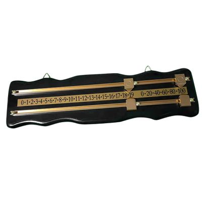 Yoiimiya Wall-Mounted Billiard Scoreboard, Vintage Black and Wood Style
