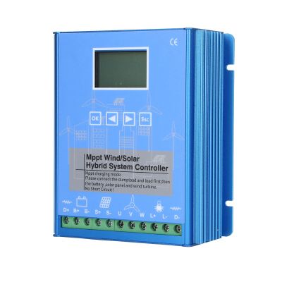 CCYLEZ Wind-Solar Hybrid MPPT Charge Controller, 24V/48V Auto-Detect, 800W Wind/800W PV